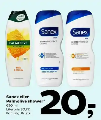 Coop 365 Sanex eller Palmolive shower tilbud