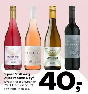 Coop 365 Spier Stilberg eller Monte Ory tilbud