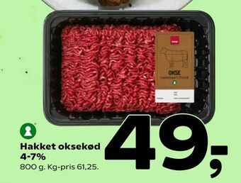 Coop 365 Hakket oksekød 4-7% tilbud
