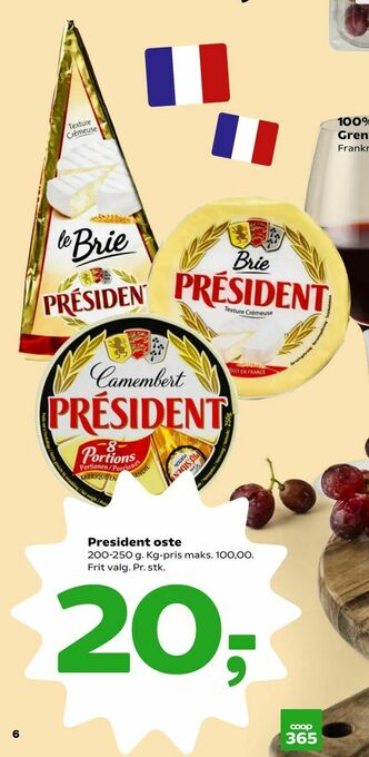 Coop 365 President oste tilbud
