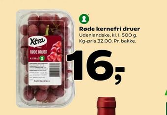 Coop 365 Røde kernefri druer tilbud