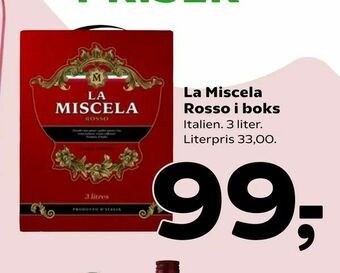 La Miscela Rosso i boks