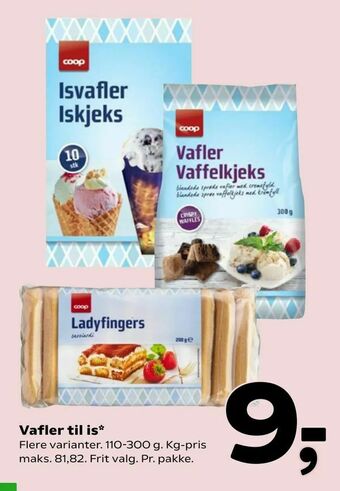 Coop 365 Vafler til is tilbud