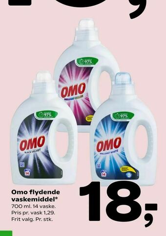 Coop 365 Omo flydende vaskemiddel tilbud