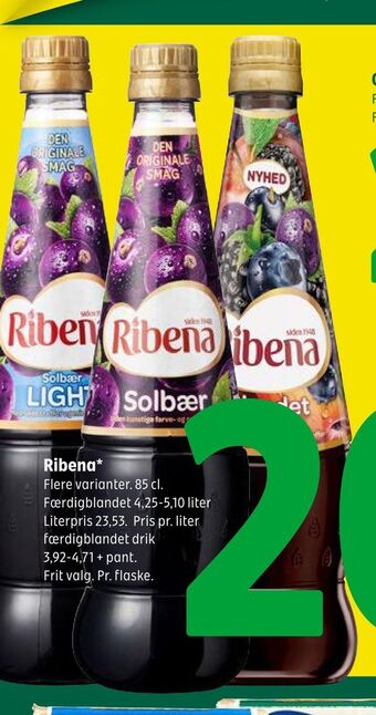 Coop 365 Ribena tilbud