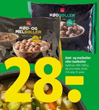 Kød- og melboller eller kødboller
