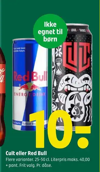 Cult eller red bull