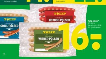 Coop 365 Tulip pølser tilbud