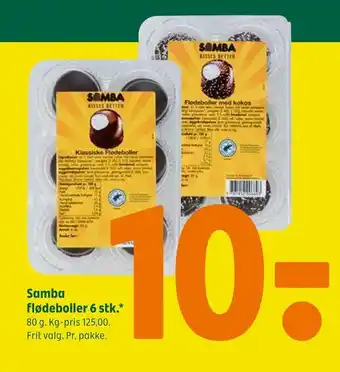 Coop 365 Samba flødeboller 6 stk tilbud