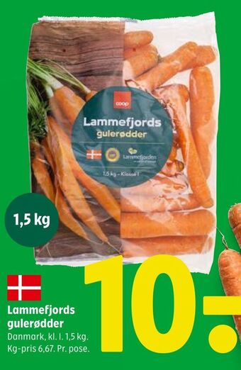 Coop 365 Lammefjords gulerødder tilbud