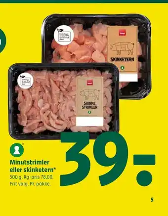 Coop 365 Minutstrimler eller skinketern tilbud