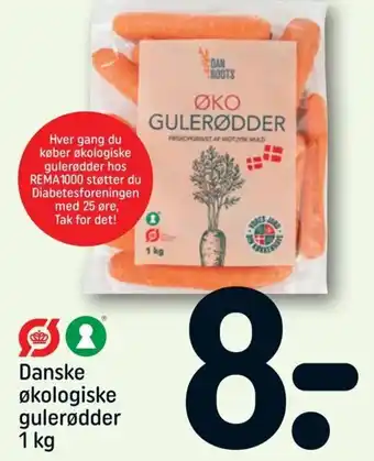 REMA 1000 Danske Økologiske Gulerødder 1kg tilbud