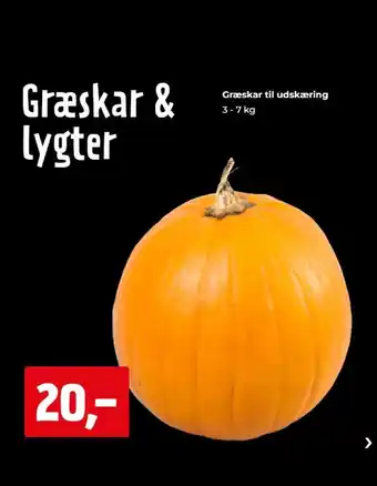 jem & fix Græskar til Udskæring tilbud
