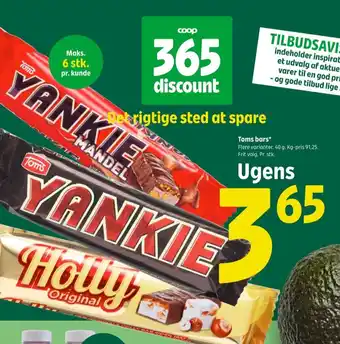 Coop 365 Yankie chokoladebar tilbud