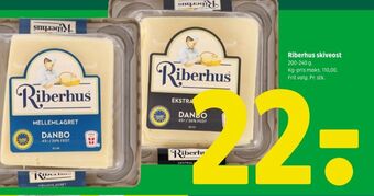 Coop 365 Riberhus skiveost danbo ekstralagret tilbud