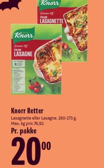 Min Købmand Knorr Retter tilbud
