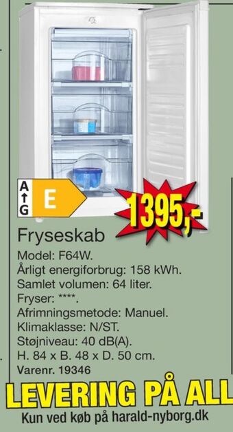 Harald Nyborg Wasco fryseskab tilbud