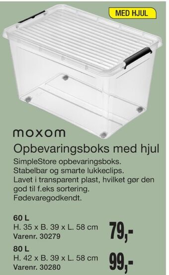 Harald Nyborg Moxom opbevaringsboks tilbud