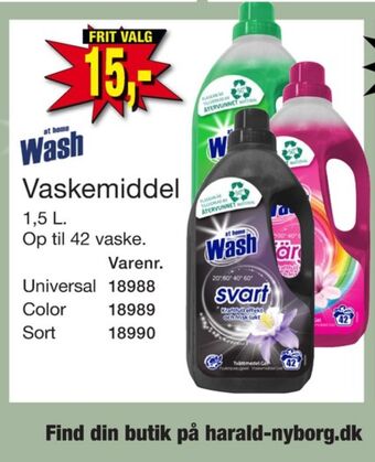 Harald Nyborg At home wash vaskemiddel-flydende tilbud