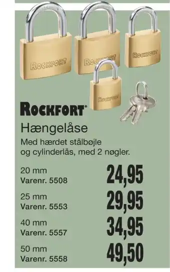 Harald Nyborg Rockfort hængelås tilbud