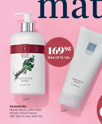Matas Raunsborg nordic bodylotion tilbud