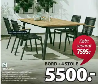 Barsmark Bord + Sadbjerg Stol
