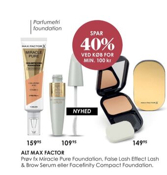 Matas Max factor tilbud