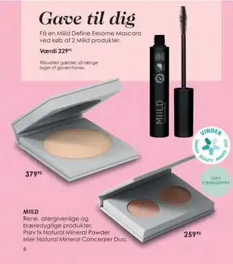 Matas Miild makeup tilbud