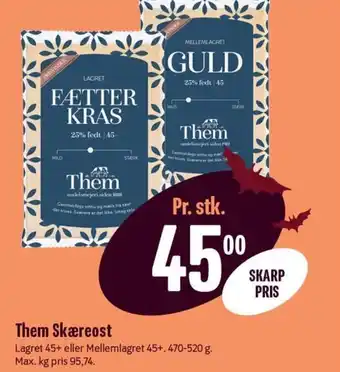 Min Købmand Them Skæreost tilbud