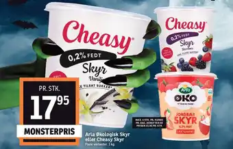 SPAR Arla Økologisk Skyr eller Cheasy Skyr tilbud