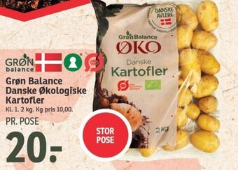 SPAR Grøn Balance Danske Økologiske Kartofler tilbud