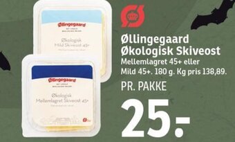 SPAR Øllingegaard Økologisk Skiveost tilbud