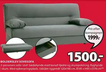 JYSK Boderslev Sovesofa tilbud