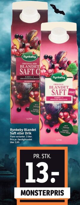 SPAR Rynkeby Blandet Saft eller Drik tilbud