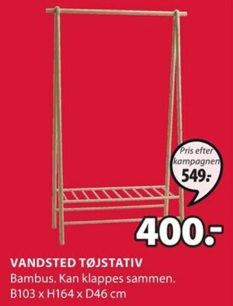 JYSK Vandsted Tøjstativ tilbud