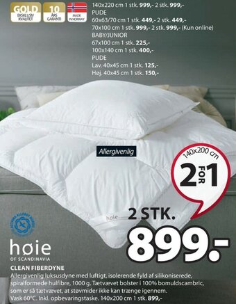 JYSK Clean Fiberdyne tilbud