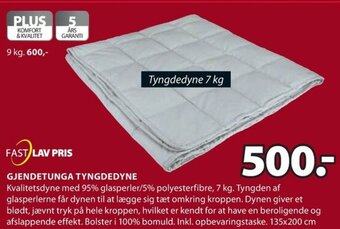 JYSK Gjendetunga Tyngdedyne tilbud