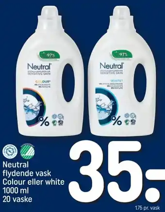 REMA 1000 Neutral Flydende Vask Colour 1000ml tilbud