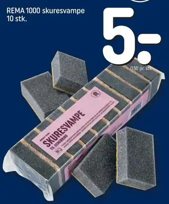 REMA 1000 Rema 1000 Skuresvampe 10 skt tilbud