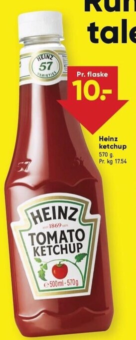 Bilka Heinz ketchup tilbud