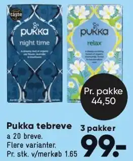 Bilka Pukka tebreve - 3 pk. tilbud