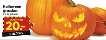 Bilka Halloween græskar tilbud