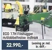 Fritidsmarkedet Eco 17h flishugger m/dobbeltvalse indtræk tilbud