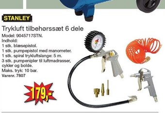 Harald Nyborg Trykluft tilbehørssæt 6 dele tilbud
