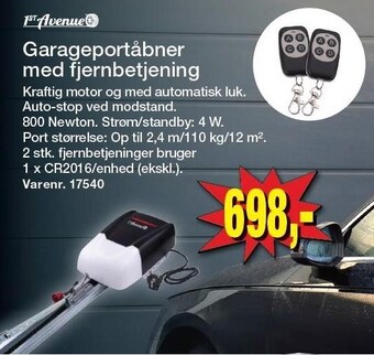 Harald Nyborg Garageportåbner med fjernbetjening tilbud