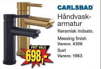 Harald Nyborg Håndvaskarmatur tilbud