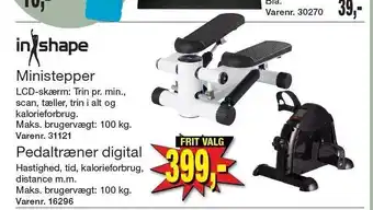 Ministepper el. pedaltræner digital
