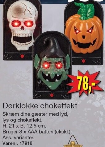 Harald Nyborg Dørklokke chokeffekt tilbud