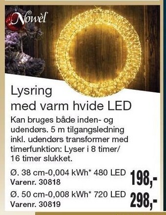 Harald Nyborg Lysring med varm hvide led tilbud