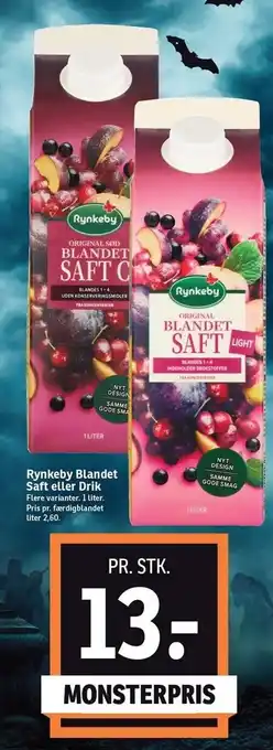 SPAR Rynkeby blandet saft el. drik tilbud